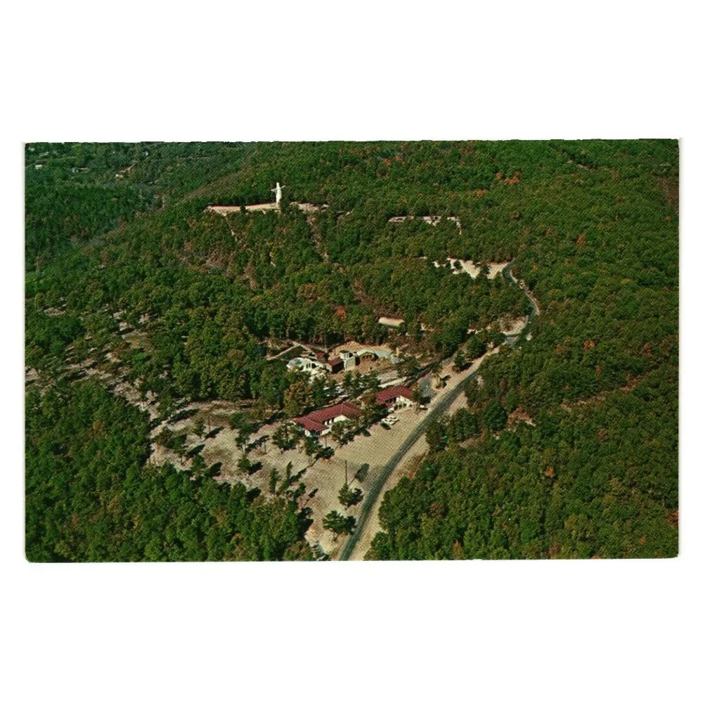 Vintage Postcard Christ Ozarks Arkansas Eureka Springs Amphitheater Art Gallery